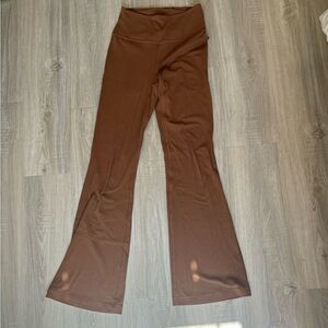 Lululemon Groove Super High Rise Flared Pant Nulu Roasted Brown